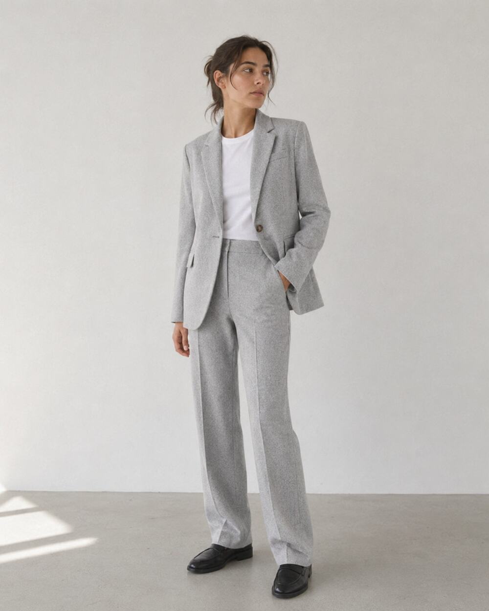 J.Crew Gray Wool Suit Set: Single-breasted Alfie Blazer 4 & Dress Pants 4 Tall